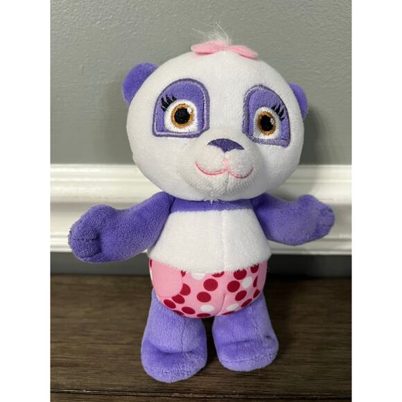 Jim Hensons Word Party Lulu the Purple Panda Bear Plush - Picture 1 of 4